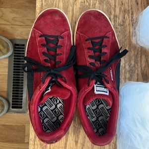 Puma Suede Classic, Deep Red/Black 10.5